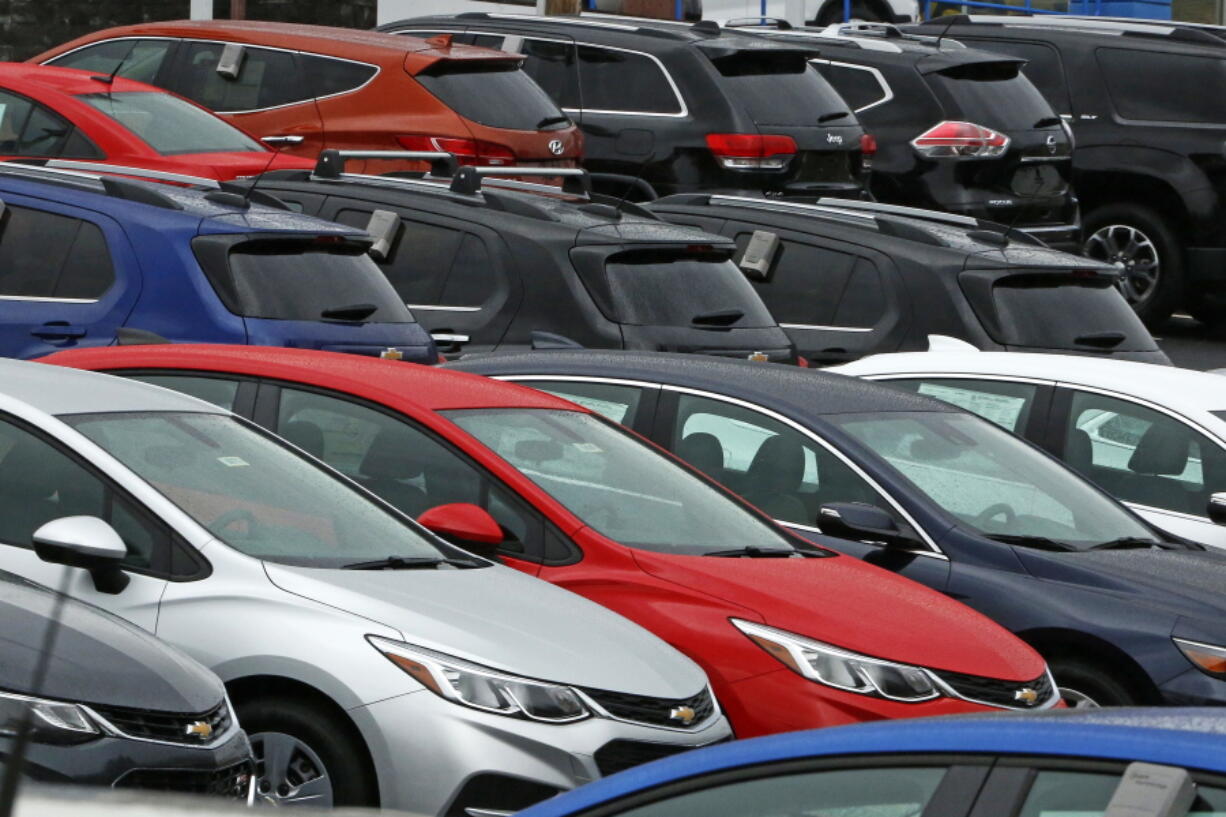 Chevrolets sit on a dealer lot in Pittsburgh. (Gene J.