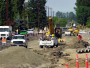 The West Main Street road improvement in Battle Ground slowed traffic for a time in July 2003, with the intention of improving flow for years afterwards. The city is again measuring the likely benefits to come from efforts invested now.