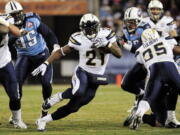 San Diego Chargers running back LaDainian Tomlinson (21).