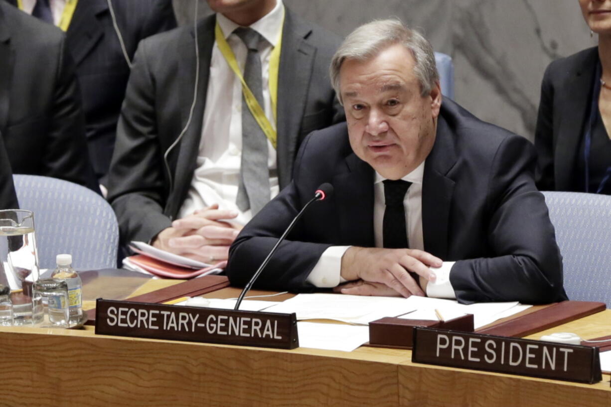 United Nations Secretary General Antonio Guterres delivers remarks regarding Russia&#039;s Ambassador Vitaly Churkin in the U..N. Security Council on Tuesday. Churkin, Russia&#039;s ambassador to the United Nations since 2006, died suddenly after falling ill at his office at Russia&#039;s U.N. mission Monday. He was the longest-serving ambassador on the Security Council, the U.N.&#039;s most powerful body.