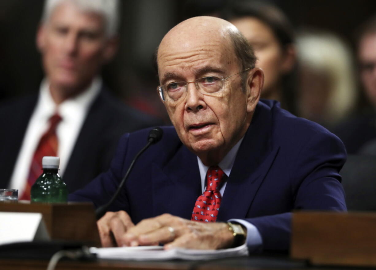 Commerce Secretary nominee Wilbur Ross testifies on Capitol Hill in Washington, at his confirmation hearing before the Senate Commerce Committee.