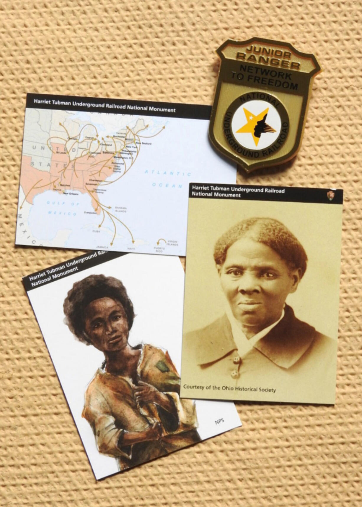 Kids can earn trading cards and a badge at the Harriet Tubman Underground Railroad Visitor Center in Church Creek, Md.