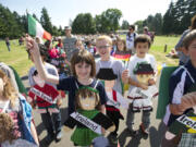 Amelia Rice, from Lake Shore Elementary School, marches in the 2015 Children&#039;s Cultural Parade in Vancouver.