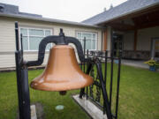 The bell outside Bethel Lutheran Church has had a long journey from firehouse to churchyard.