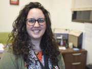 Olivia Resnick, the Housing First program director at Share, works from her office at Lincoln Place in Vancouver.