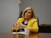 State Rep. Sharon Wylie, D-Vancouver, meets with The Columbian's Editorial Board.