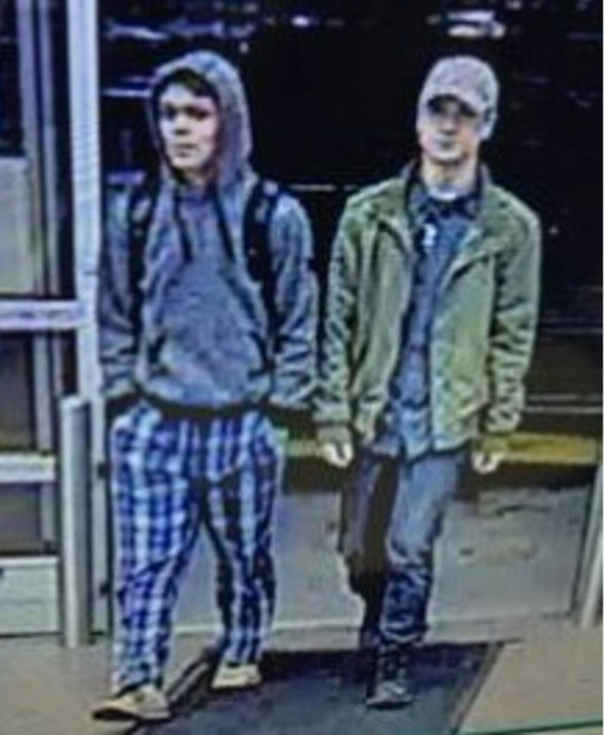 Police are trying to identify these suspects, who allegedly stole alcohol and assaulted a store worker Monday night at the Battle Ground Wal-Mart.