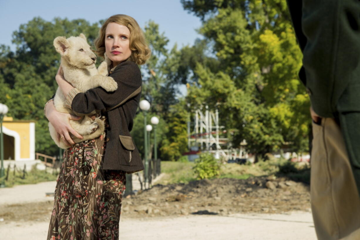 Jessica Chastain stars in &quot;The Zookeeper&#039;s Wife.&quot; (Anne Marie Fox/Focus Features)