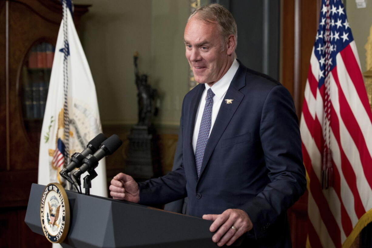 Ryan Zinke, new secretary of the interior