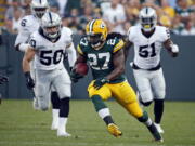 Former Green Bay Packers running back Eddie Lacy (27) agreed to terms on a one-year contract with the Seahawks.