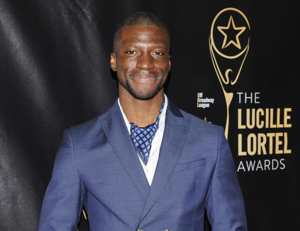 Actor Michael Luwoye attends the 2016 Lucille Lortel Awards for Outstanding Achievement Off-Broadway in New York.