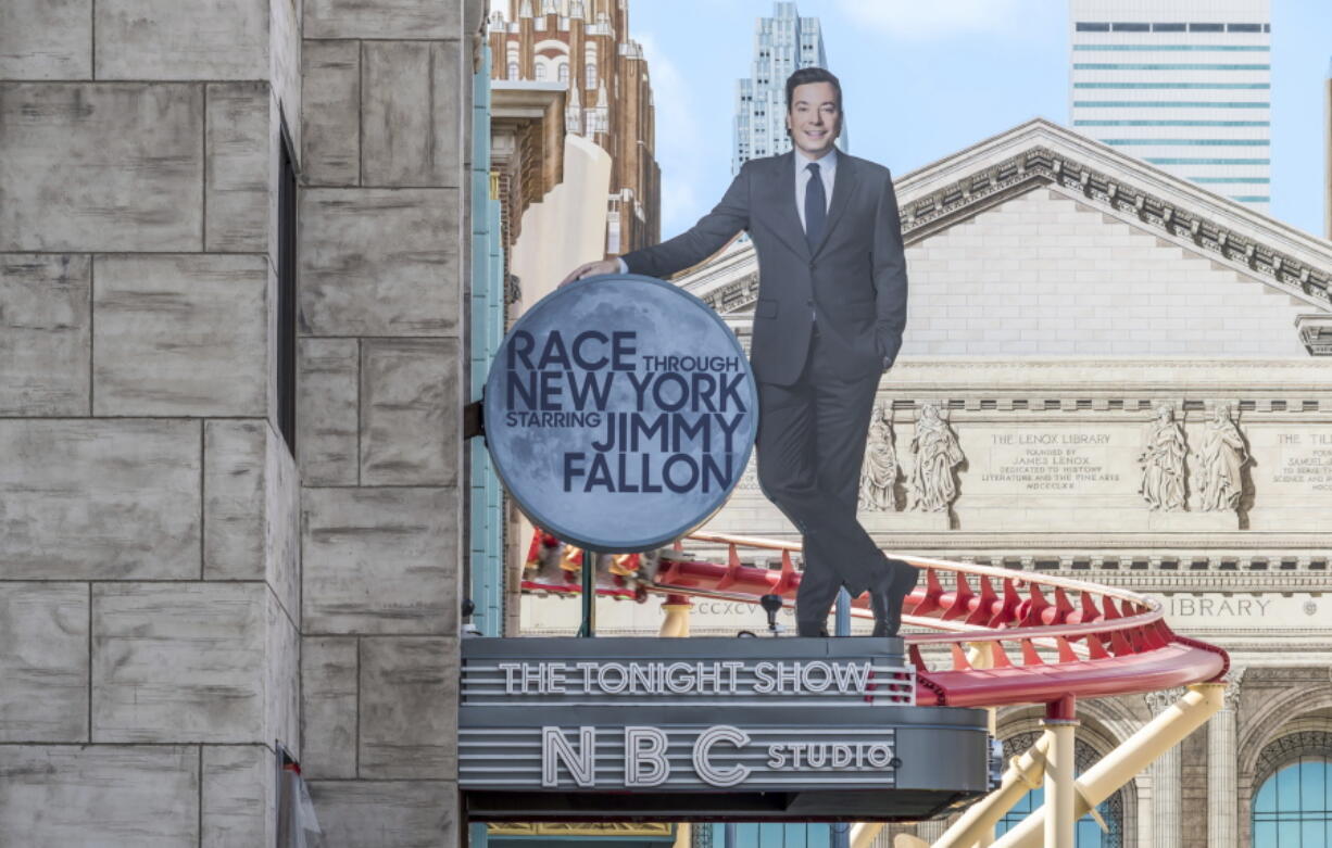 The new &quot;Race Through New York Starring Jimmy Fallon&quot; ride at Universal Orlando Resort in Orlando, Fla., is among the attractions that have &quot;virtual lines&quot; that give visitors options for exploring a park or watching live entertainment.