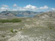 A view of the Spirit Lake pumice plain from Loowit trail No. 216 on the north side of Mount St. Helens.