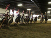 The Prairie High drill team performs at a recent meet. The team won the District 4 title to qualify for state.