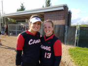 Alyssa Tomasini, left, and Kennedy Ferguson.