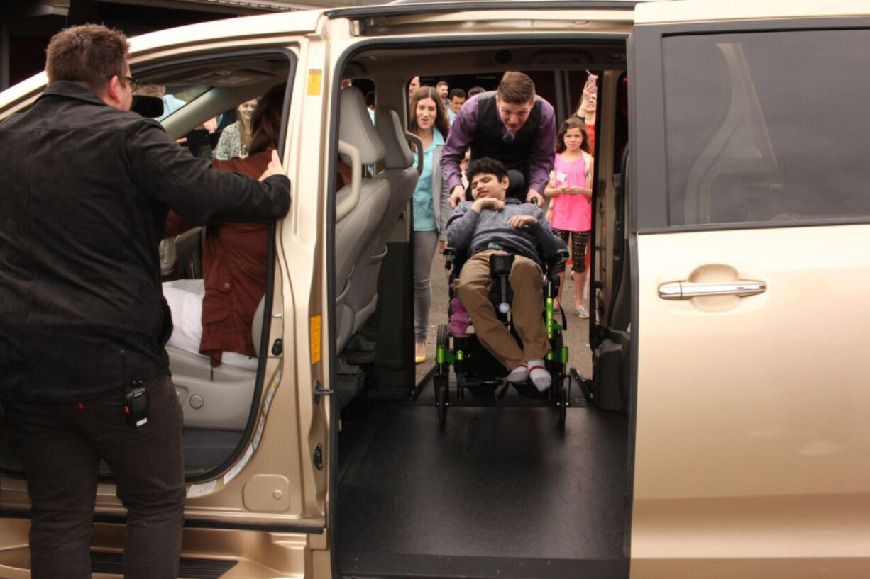 Bennington: At an Easter Party on April 15, C3 Church Vancouver gave a minivan converted for wheelchair access to a family with a child with disabilities, the fourth year the church has given away a vehicle on the holiday.