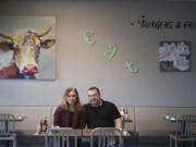 Biscuits Cafe owners Dana and David Ligatich in the dining room of their southeast Vancouver restaurant, which they recently purchased.