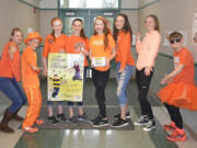 Washougal: Students from Canyon Creek Middle School raised nearly $1,600 during the school&#039;s Pennies for Patients: Bring the Change campaign.