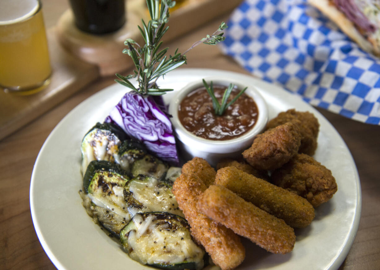 Appetizers at FlyBoy Brewing in Vancouver.