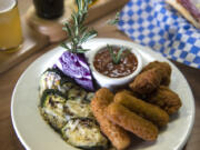 Appetizers at FlyBoy Brewing in Vancouver.