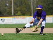 Manheimer plays first base for the Columbia River High School baseball team.