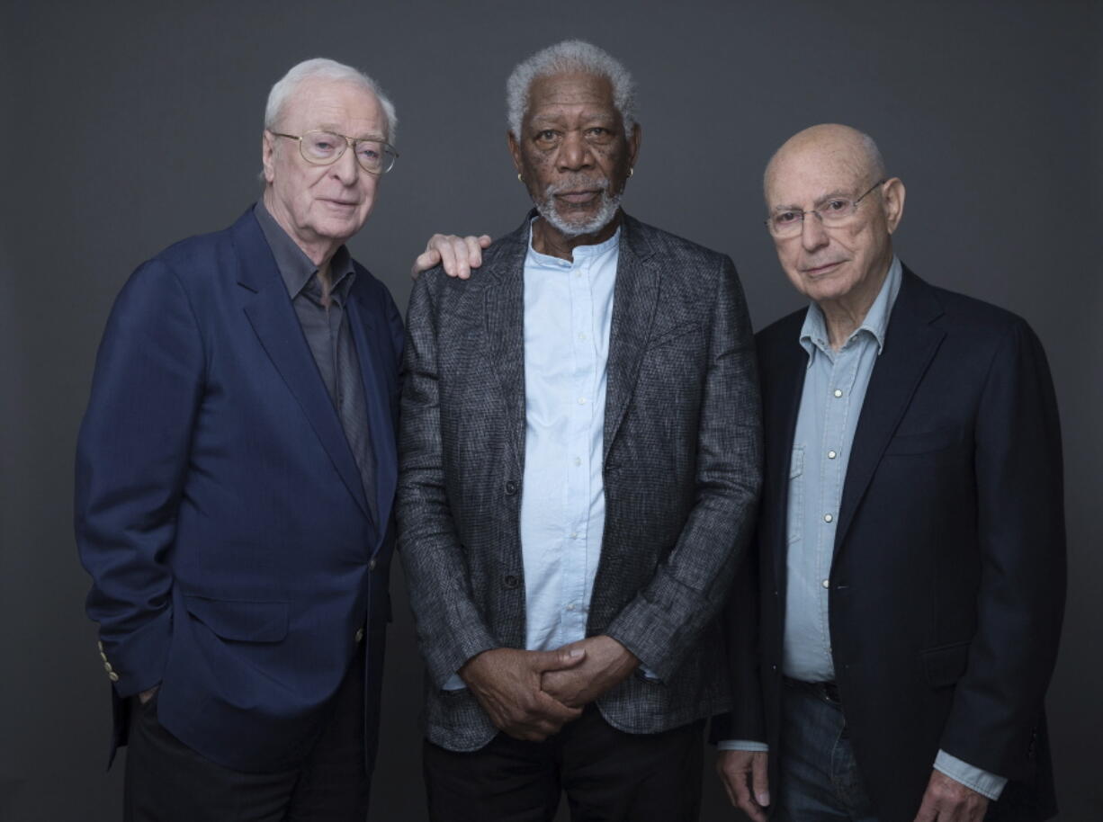 Michael Caine, from left, Morgan Freeman and Alan Arkin star in the new film &quot;Going in Style,&quot; an old-guy buddy-comedy now in theaters.