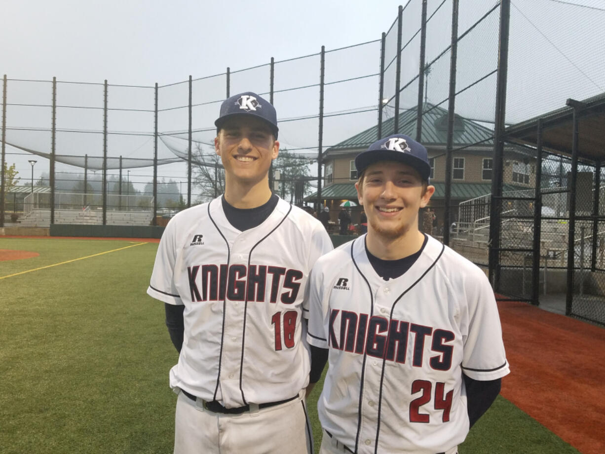 Damon Casetta-Stubbs and Garrett Wellman of King's Way Christian Baseball