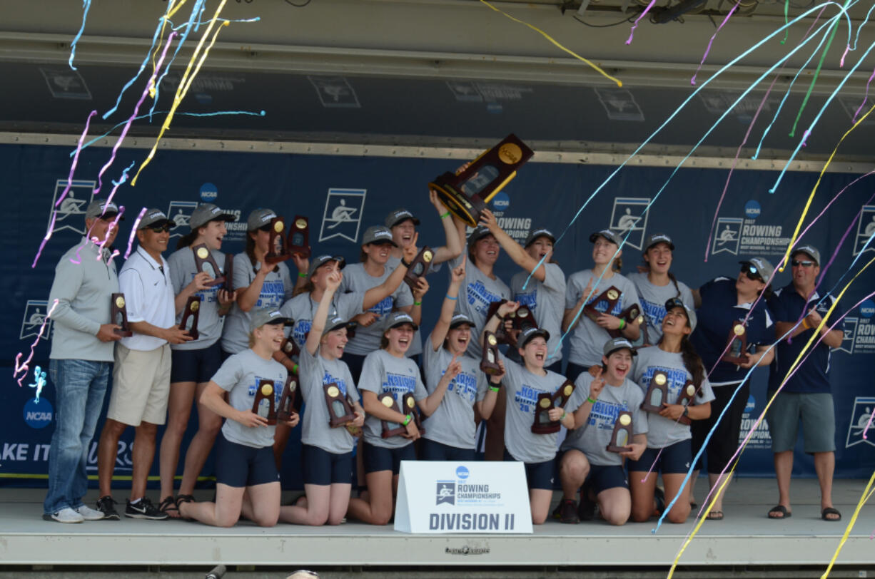 The Western Washington women’s 2017 NCAA Division II national champion rowing team.