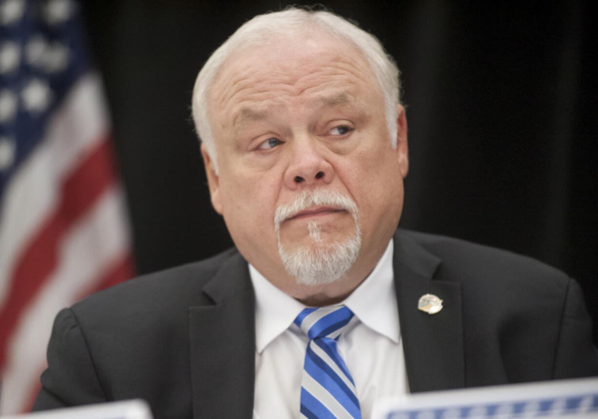 Then-State Sen. Don Benton at the legislative outlook breakfast at the Hilton Vancouver Washington in 2015.