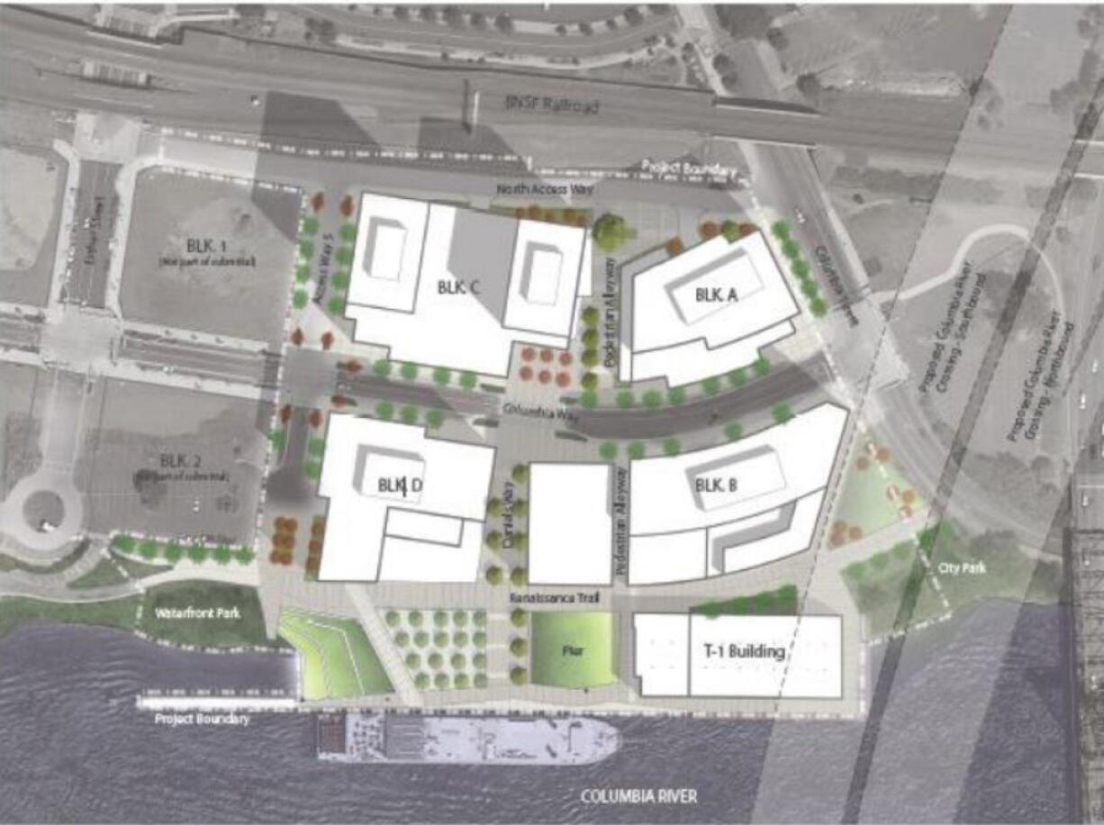 Rendering of Terminal 1, the Port of Vancouver’s waterfront development project, as presented to the Vancouver City Council on Monday.