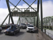 Traffic sits at a standstill on the Interstate 5 Bridge while driving north in Vancouver on Wednesday morning. Data collected by the Southwest Washington Regional Transportation Council show congestion on the major highways in Vancouver is a growing problem.