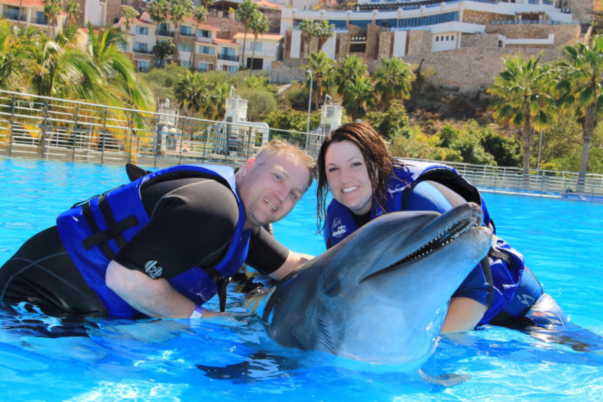 After learning Tony MacDougall had brain cancer, he and his wife, Jessica, booked a cruise with a dolphin excursion. Swimming with dolphins was on Tony&#039;s bucket list.