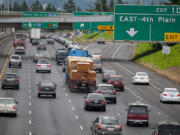 Commuters travel south on Interstate 5 toward Portland on a recent  morning.