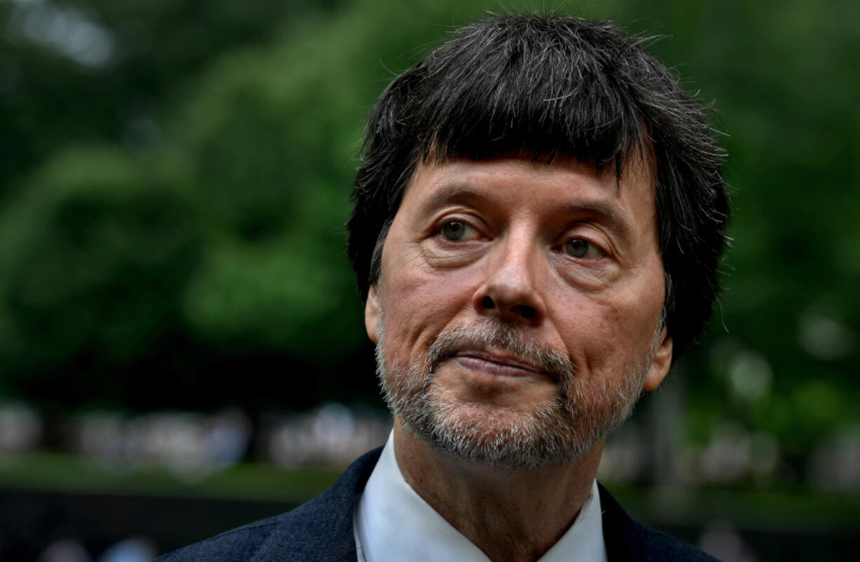 Documentary filmmaker Ken Burns has completed a new film about the history of the Vietnam War. He stands just yards from the Vietnam Veterans Memorial on May 28. Michael S.