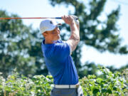 Camas High grad and Boise State golfer Brian Humphreys competes in the championship round of the Oregon Amateur at The Oregon Golf Club on Sunday, June 25, 2017. He was runner-up for the second year in a row.