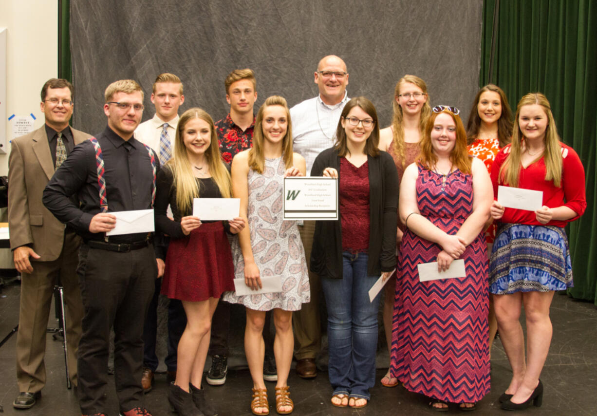 Woodland: Some of the inaugural recipients of Woodland Public Schools’ 50-for-20 Scholarship Awards, which award $2,500 to 20 graduating seniors annually, increasing the Woodland High School Scholarship Trust Fund’s scholarship awards to $50,000 a year.