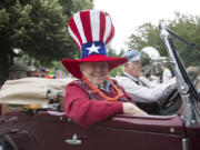 John Burrows was the grand master of the Fourth of July Parade through the town of Ridgefield in 2016.