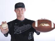 All-region baseball and multi-sport athlete of the year, Brody Barnum of Skyview High School is pictured at The Columbian, Tuesday June 7, 2017.