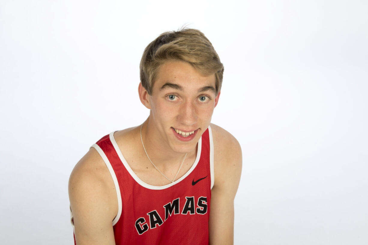 Camas High School's Daniel Maton, our All-Region boys track and field athlete of the year, is pictured at The Columbian on Wednesday afternoon, June 14, 2017.