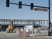 Construction at the Vancouver Waterfront continues at the intersection of Columbia Way and Grant Street on Tuesday morning, June 6, 2017.