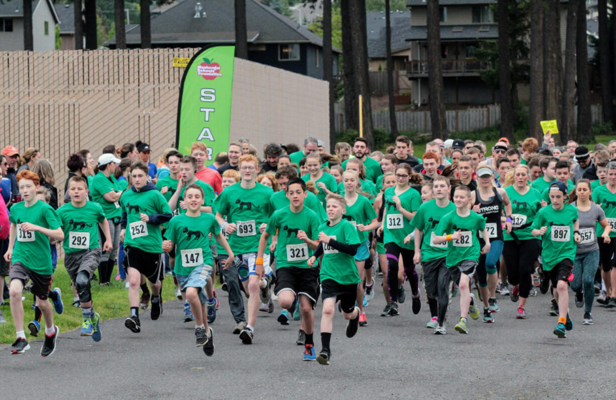 Washougal: The 14th annual Washougal Stride for Education event saw 631 participants raising $17,000, a record for the event.