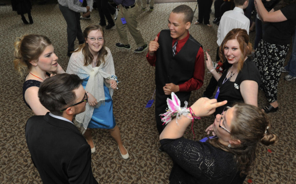 The music was loud, the smiles were huge and the dancing was lively on Saturday during a Special Celebrations prom for people with developmental disabilities at Stephen’s Place, a Vancouver residential facility.