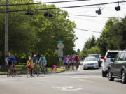 The intersection of Lieser Road, MacArthur Boulevard and St. Helens Avenue may be the worst spot in town for bikes. It’s a busy and confusing spot with strange angles of approach, poor visibility, bike lanes that disappear and one car lane that appears out of nowhere. Also, it’s a four-way stop; a city official on the ride quipped that nobody really knows how to handle those.