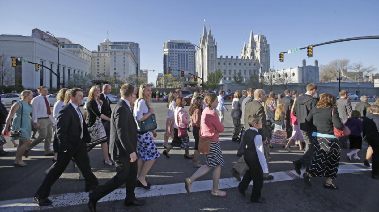 The Mormon church announced Wednesday that women who work at church headquarters in Salt Lake City can wear pants instead of only skirts or dresses.