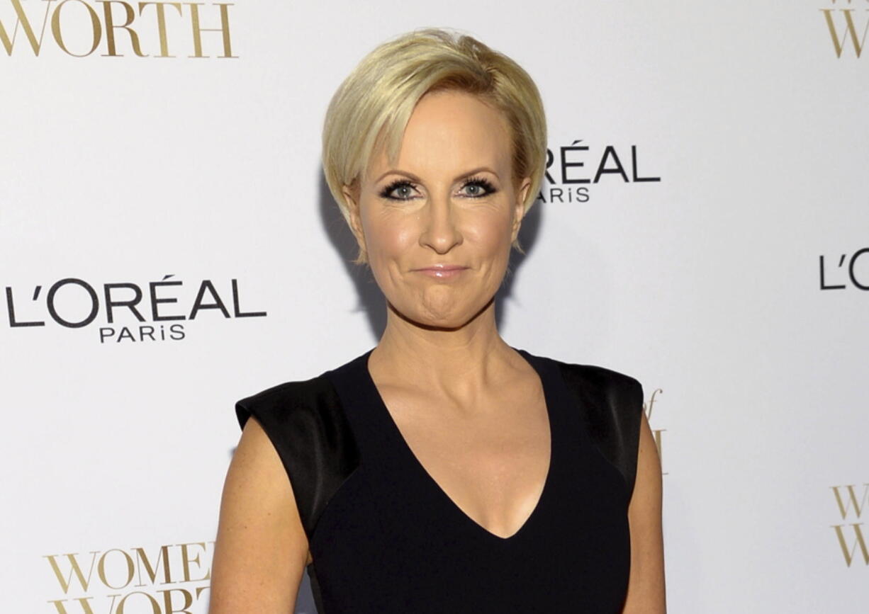 FILE - In this Dec. 2, 2014, file photo, Mika Brzezinski arrives at the Ninth Annual Women of Worth Awards in New York.