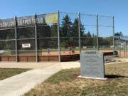 Sunlight Supply Field at Pacific Community Park in east Vancouver had its formal opening on Saturday June 17, 2017. It was constructed for and by the Vancouver Metro Senior Softball Association senior league.