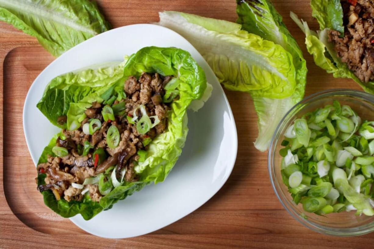 Pork and Mushroom San Choy Bau.