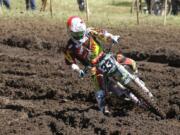 Tommy Weeck races at the Washougal MX National in 2014.