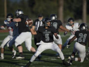 Union’s Lincoln Victor (5) one of four Southwest Washington quarterbacks to be hand-picked for the Northwest 9 quarterback camp at Northwest University in Kirkland.