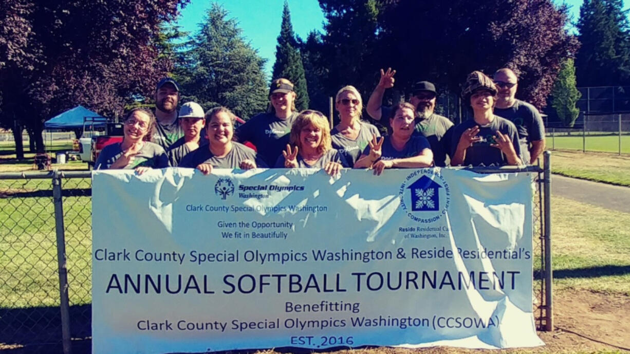 Northwood: The Options 360 team in the second tournament hosted by the Clark County Special Olympics Washington and Reside Residential Care to raise money for the Special Olympics.